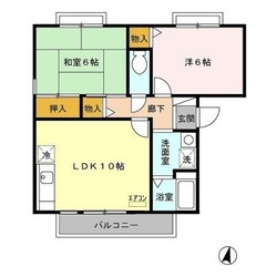 プリムヴェール弐番館の物件間取画像